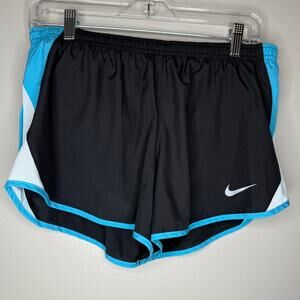 Nike Dri-Fit Black Running Shorts w/ Blue Trim | Women’s Medium